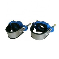 Ductile Iron Tapping Saddle with SS Band Strapped for DI/Steel Pipe