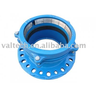 DN63/DN315 restrained flange adapter for PE or PVC pipe