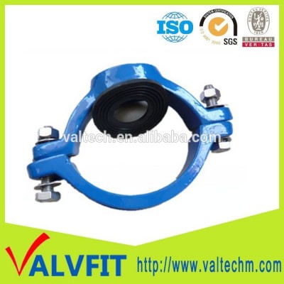 Ductile iron pipe repair saddle clamp