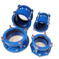 universal flange adaptor flexible coupling for DI AC STEEL  PVC HDPE pipe